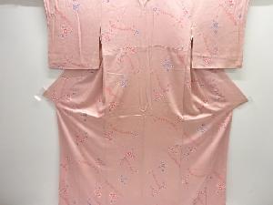 花模様小紋着物